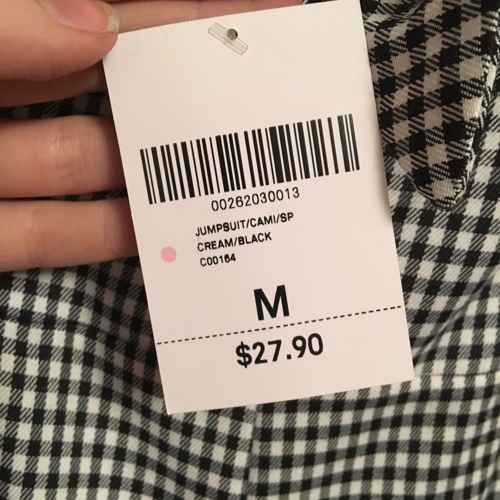 SOLD // Knot-Front Gingham Jumpsuit - Picture 6 of 7